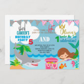 Einladung von Meerjungfrauen und Haifischern (Vorne/Hinten)