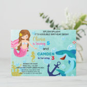 Einladung von Meerjungfrauen und Haifischern (Stehend Vorderseite)