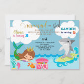 Einladung von Meerjungfrauen und Haifischern (Vorderseite)