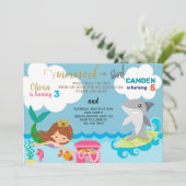 Einladung von Meerjungfrauen und Haifischern (Stehend Vorderseite)