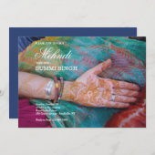 Einladung von Mehndi (Vorne/Hinten)