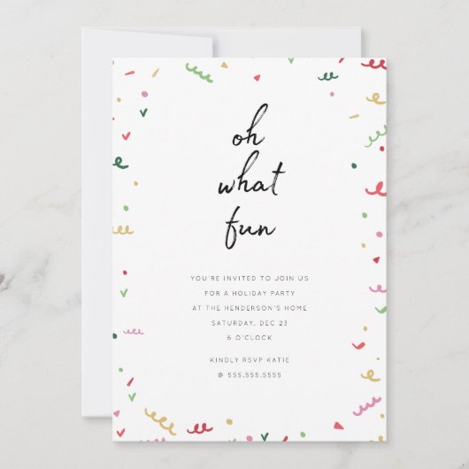 Einladung von Memphis Holiday (Vorderseite)