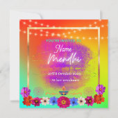 Einladung von Mendhi (Vorderseite)