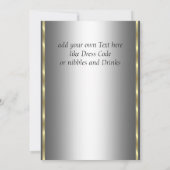 Einladung von Mens Siver Geburtstagsparty (Rückseite)