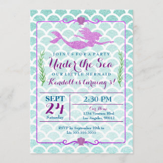 Einladung von Mermaid Girl zum Geburtstag