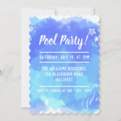 Einladung von Mermaid und Pearl Clam zum Geburtsta (Rückseite)