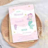 Einladung von Mermaid zum siebten Geburtstag