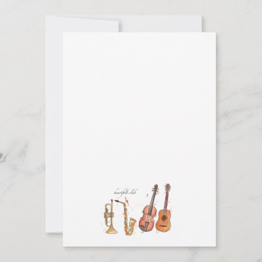 Einladung von Messing und String Instruments (Rückseite)