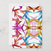 Einladung von Messy Wild Tropical Style Business O (Rückseite)