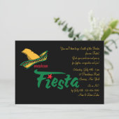 Einladung von Mexiko Fiesta (Stehend Vorderseite)