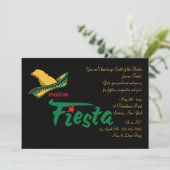 Einladung von Mexiko Fiesta (Stehend Vorderseite)