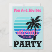 Einladung von Miami Beach (Vorderseite)