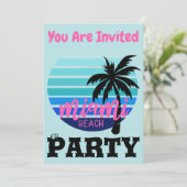 Einladung von Miami Beach (Stehend Vorderseite)