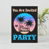 Einladung von Miami Beach (Stehend Vorderseite)
