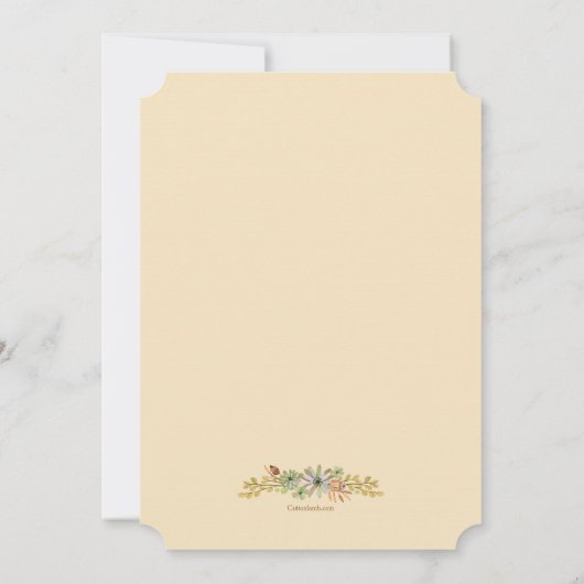 Einladung von Milcherzeugnissen in Korallen (Rückseite)