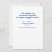 Einladung von Militärdenkmälern (Rückseite)