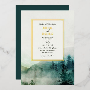 Einladung von Misty Mountain Wedding