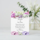 Einladung von Mixed Bouquet Floral Wedding (Stehend Vorderseite)
