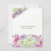 Einladung von Mixed Bouquet Floral Wedding (Rückseite)