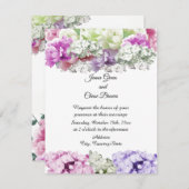 Einladung von Mixed Bouquet Floral Wedding (Vorne/Hinten)