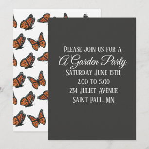 Einladung von Monarch Butterflies