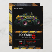 Einladung von Monster (Vorne/Hinten)