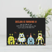 Einladung von Monster Bash Kid zum Geburtstag (Stehend Vorderseite)