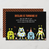 Einladung von Monster Bash Kid zum Geburtstag (Vorne/Hinten)