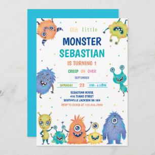 Einladung von Monster zum Geburtstag