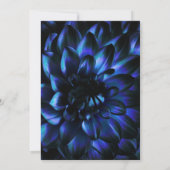 Einladung von Moody Blue Floral Wedding (Rückseite)