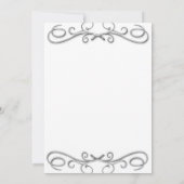 Einladung von Motorrädern und Rollern zum Hochzeit (Rückseite)