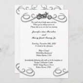 Einladung von Motorrädern und Rollern zum Hochzeit (Vorne/Hinten)