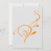 Einladung von Motorrädern und Wirbel zur Hochzeit (Rückseite)