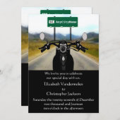Einladung von Motorradfahrern (Vorne/Hinten)