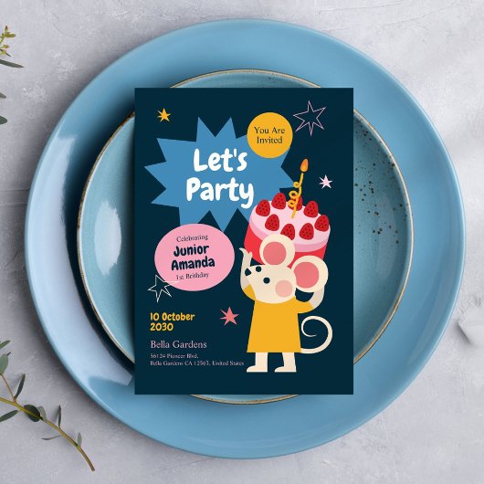 Einladung von Mouse Birthday