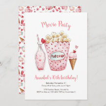 Einladung von Movie Birthday