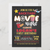 Einladung von Movie Birthday (Vorderseite)