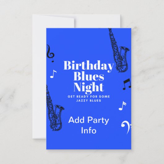 Einladung von Musical Birthday (Vorderseite)