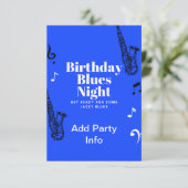 Einladung von Musical Birthday (Stehend Vorderseite)