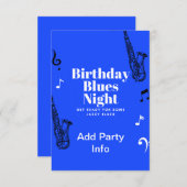 Einladung von Musical Birthday (Vorne/Hinten)