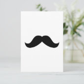 Einladung von Mustache (Stehend Vorderseite)