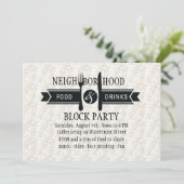 Einladung von Nahrungsmitteln und Getränken (Stehend Vorderseite)