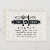 Einladung von Nahrungsmitteln und Getränken (Vorne/Hinten)