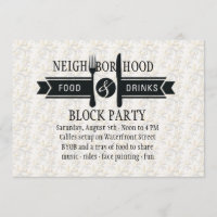 Einladung von Nahrungsmitteln und Getränken