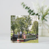 EINLADUNG VON NARROWBOATEN (Stehend Vorderseite)