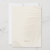 Einladung von Naturpalmen (Rückseite)