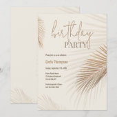 Einladung von Naturpalmen (Vorne/Hinten)