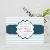 Einladung von Nautic Stripes (Stehend Vorderseite)