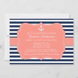 Einladung von Nautical Brautparty oder Babydusche