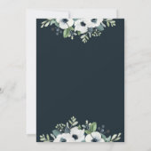 Einladung von Navy Blue und Sage (Rückseite)